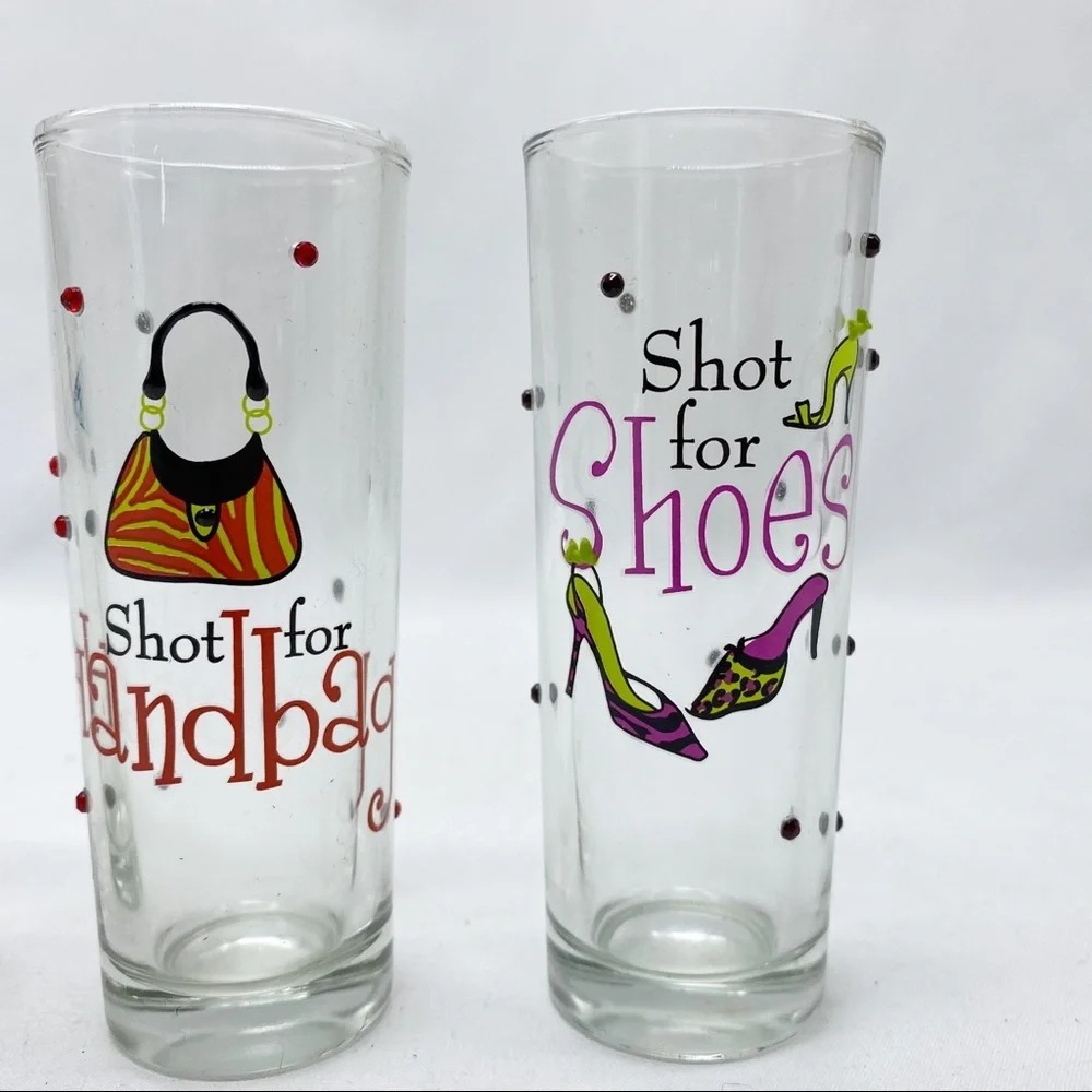 Bed Bath Beyond Bachelorette Party Ladies Night Shot Glasses Set of 4 NEW